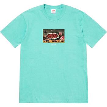 Aqua Supreme Strawberries Tee T Shirts | Supreme 384IS